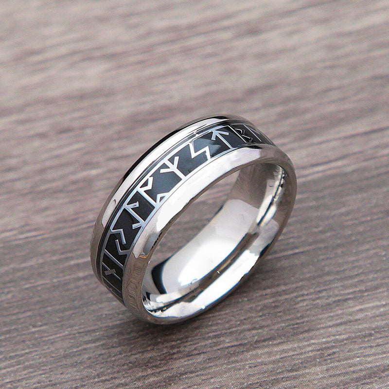 Stainless Steel Nordic Odin Viking Ring For Men Women